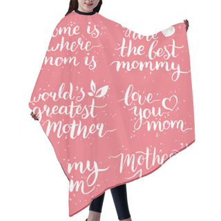 Personality  Happy Mother's Day Design Set. Hair Cutting Cape