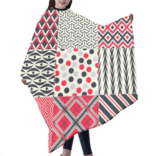 Personality  Seamless Abstract Geometric Pattern Hair Cutting Cape
