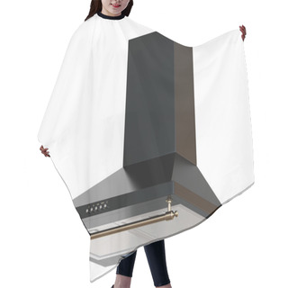 Personality  3d Render Of Black Hood Hair Cutting Cape