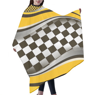 Personality  Vector Checkered Background. EPS10 Illustration Hair Cutting Cape