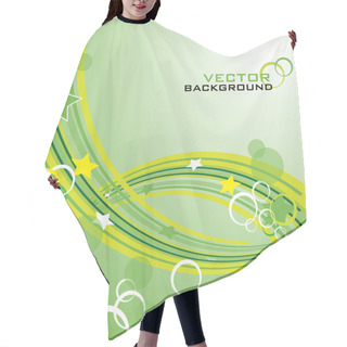 Personality  Green Abstract Vector Backround Hair Cutting Cape
