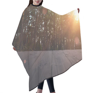 Personality  Summer Forest At Sunset Hair Cutting Cape