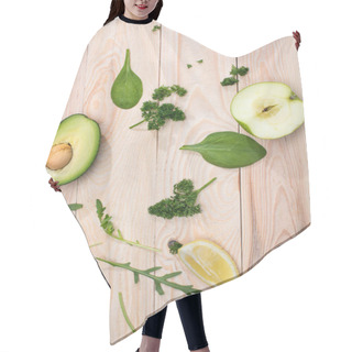 Personality  Sliced Avocado And Greens  Hair Cutting Cape