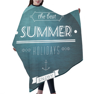 Personality  Summer Holidays Picture Vector Illustration   Hair Cutting Cape