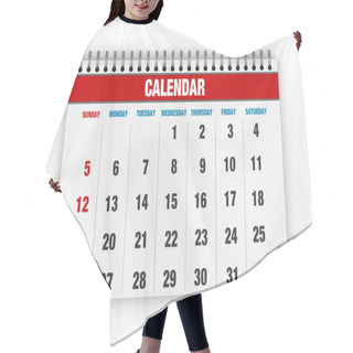 Personality  Blank Calendar Hair Cutting Cape