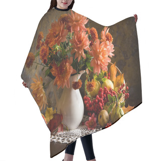Personality  Still Life With Autumn Flowers Hair Cutting Cape