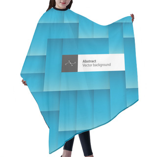 Personality  Blue Abstract Squares Background  Hair Cutting Cape