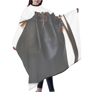 Personality  Black Female Bag, Leather And Very Beautiful. Hair Cutting Cape