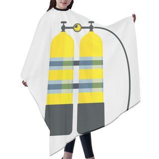 Personality  Diving Aqualung Icon Hair Cutting Cape