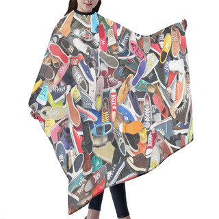 Personality  Shoes Hair Cutting Cape