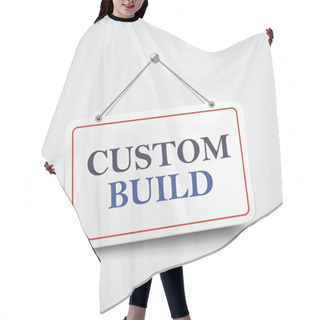 Personality  Custom Build Hanging Sign Hair Cutting Cape