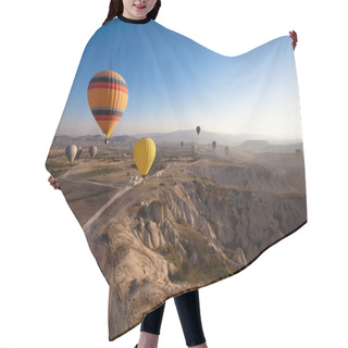 Personality  Landscape With Hot Air Balloons Hair Cutting Cape
