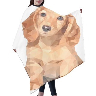 Personality  Dog Of Low Poly Polygonal Cocker Spaniel Hair Cutting Cape