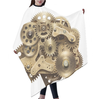 Personality  Metal Collage Of Clockwork Gears Hair Cutting Cape