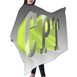Personality  CPT Lettering - 3D Illustration Hair Cutting Cape