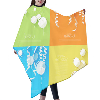 Personality  Flat Style Birthday Backgrounds Hair Cutting Cape