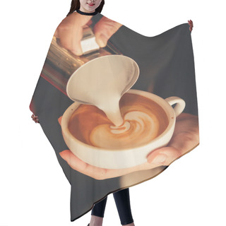 Personality  Latte Art Coffee Hair Cutting Cape