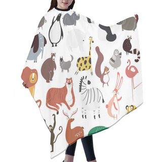 Personality  Variety Of Cute Animals Cartoon Hair Cutting Cape