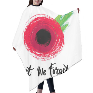 Personality  Remembrance Day Poster Hair Cutting Cape