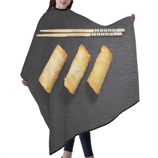 Personality  Baked Spring Rolls.  Hair Cutting Cape
