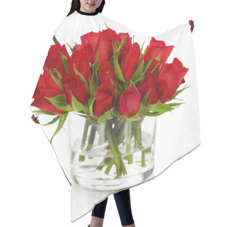 Personality  Beautiful Red Roses Hair Cutting Cape