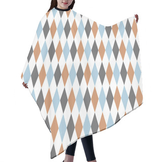 Personality  Vintage Circus Geometric Pattern Hair Cutting Cape