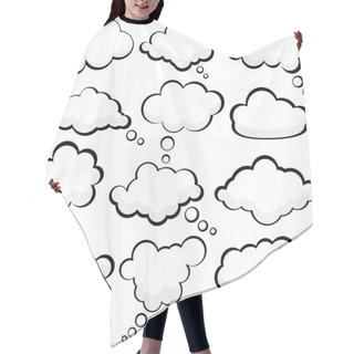 Personality  Speech Clouds. Hair Cutting Cape