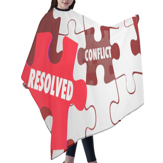 Personality  Conflict Resolved Puzzle Hair Cutting Cape