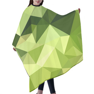 Personality  Electric Lime Green Abstract Low Polygon Background Hair Cutting Cape