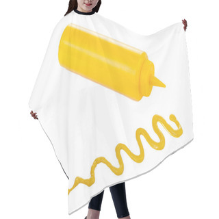 Personality  Mustard Bottle Lying Beside The Mustard Sauce Hair Cutting Cape