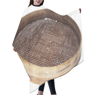 Personality  Old Wooden Sieve Hair Cutting Cape