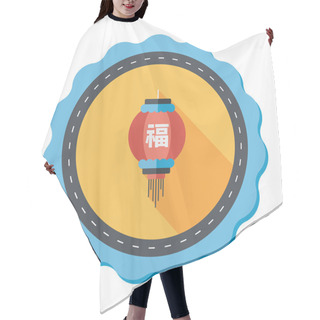 Personality  Chinese New Year Flat Icon With Long Shadow,eps10, Chinese Festi Hair Cutting Cape