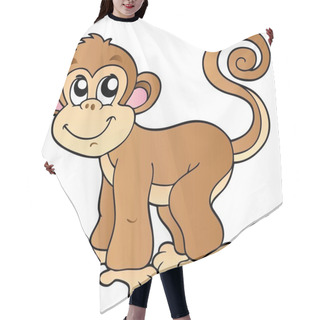 Personality  Cute Small Monkey Hair Cutting Cape