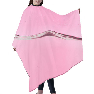 Personality  Wavy Clear Fresh Water On Pink Background With Drops Hair Cutting Cape