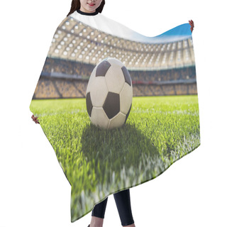 Personality  Soccer Ball On Grass Hair Cutting Cape