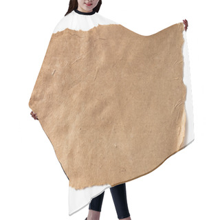 Personality  Aged Brown Paper Texture Hair Cutting Cape
