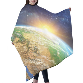 Personality  Sunrise Over The Earth Hair Cutting Cape