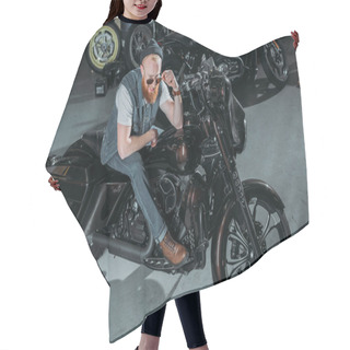 Personality  Moto Hair Cutting Cape