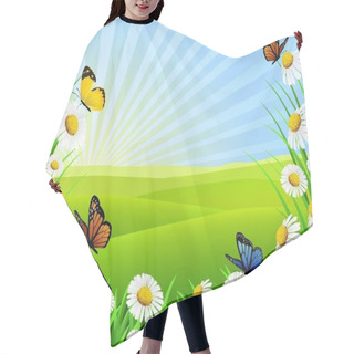 Personality  Nature Background Hair Cutting Cape