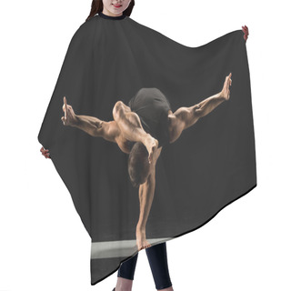 Personality  Man Standing In Yoga Position Hair Cutting Cape
