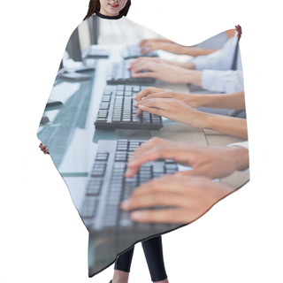 Personality  Business Working On Computers Hair Cutting Cape