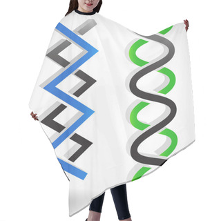 Personality  DNA Strands, Abstract Lines Hair Cutting Cape