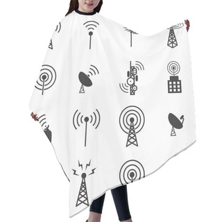 Personality  Antenna Icon Set Hair Cutting Cape