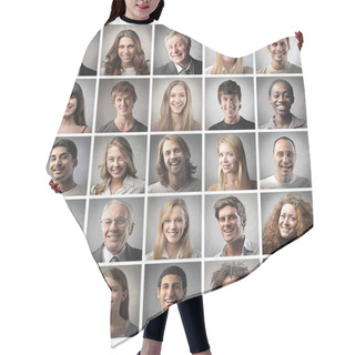 Personality  Mosaic People Portraits Hair Cutting Cape
