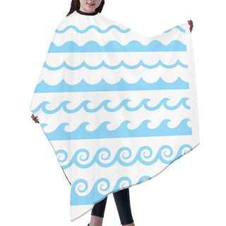 Personality  Vector Water Waves Patterns Hair Cutting Cape