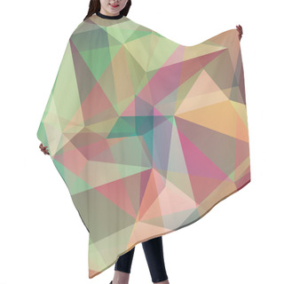 Personality  Colorful Abstract Background Consisting Of Green, Brown, Orange  Hair Cutting Cape