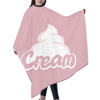Personality  Whipped Cream On Purple Background Hair Cutting Cape