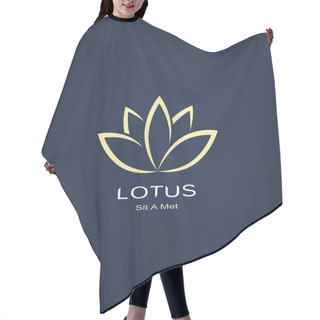 Personality  Lotus Symbol Hair Cutting Cape