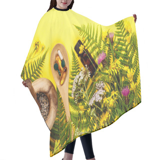 Personality  Wild And Healing Herbs Concept Hair Cutting Cape