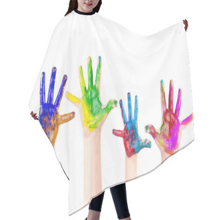 Personality  Painted Hands Hair Cutting Cape